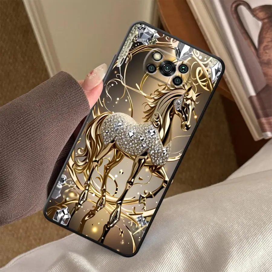Фото Чехол Golden Horse Funda для телефонов Xiaomi Poco F8 C50 M3 M4 M7 C75 F3 F1 M5 C61 X3 X4 X5 X7 Pro C71 №4