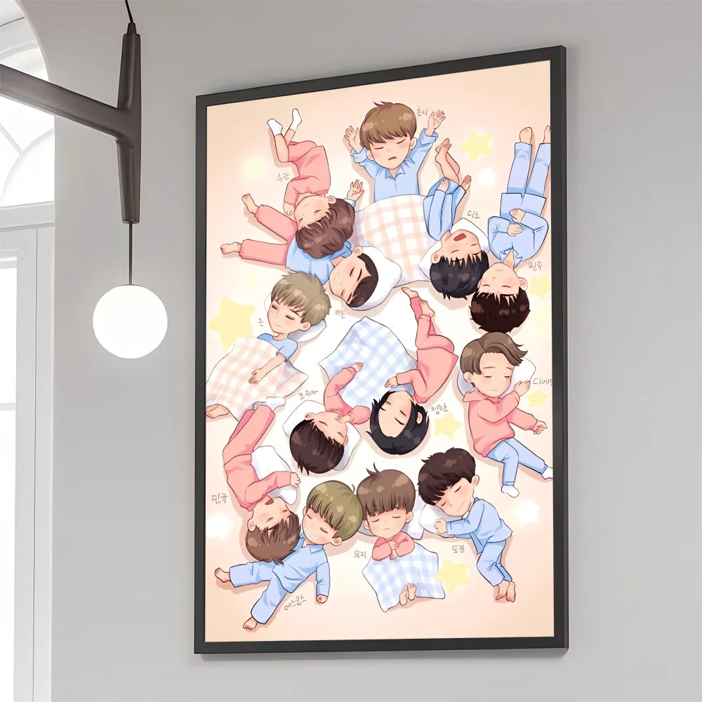 Семнадцать Kpop Ретро Плакат Растровая Крафт Бумага Diy Настенная Художественная