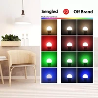 smart light bulb rgb dimmable control lamp 6w rgbcw led lamp colorful changing multicolor smart light bulbs neon lamp