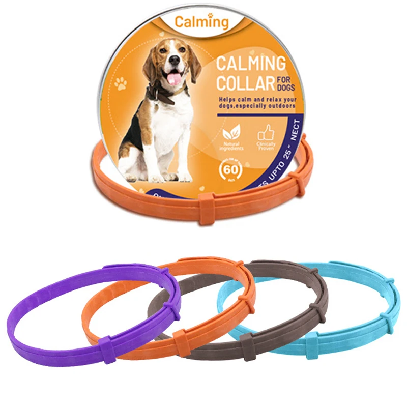 

Pet Calming Collar Anxiety Relief Dogs Cats Pheromone Collar 60 Days Sustained Release Pheromone Separation Anxiety Stress Items