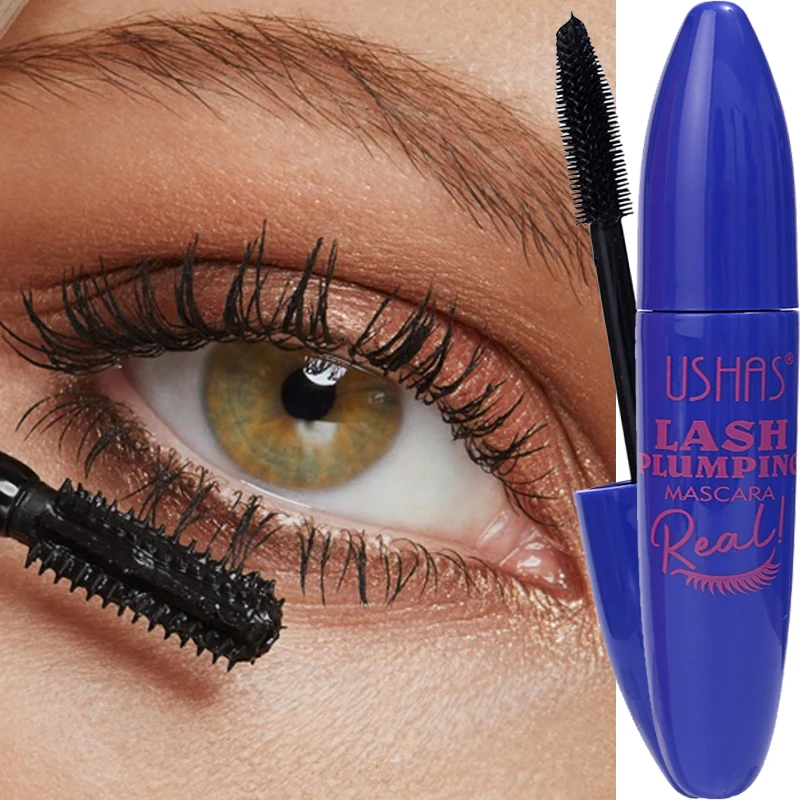 Водостойкая Черная тушь для ресниц 4D плотная быстросохнущая из шелкового