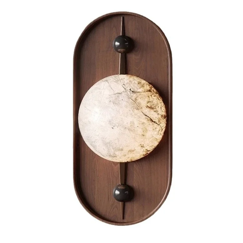 Современная роскошная настенная лампа из натурального мрамора украшение для