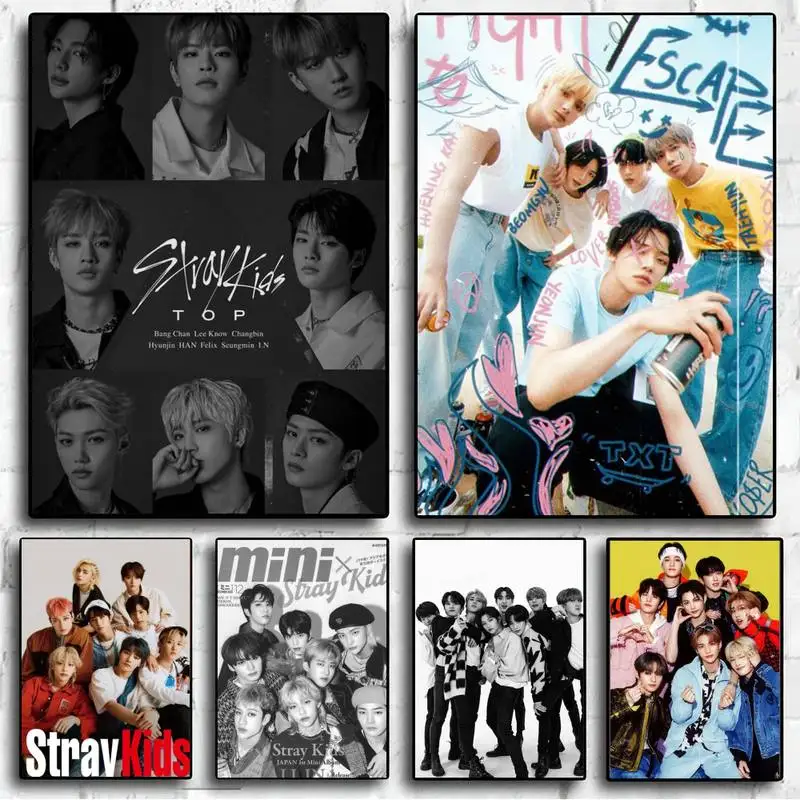 

Hot Kpop S-Stray K-Kids POSTER Wall Pictures For Living Room Fall Decor