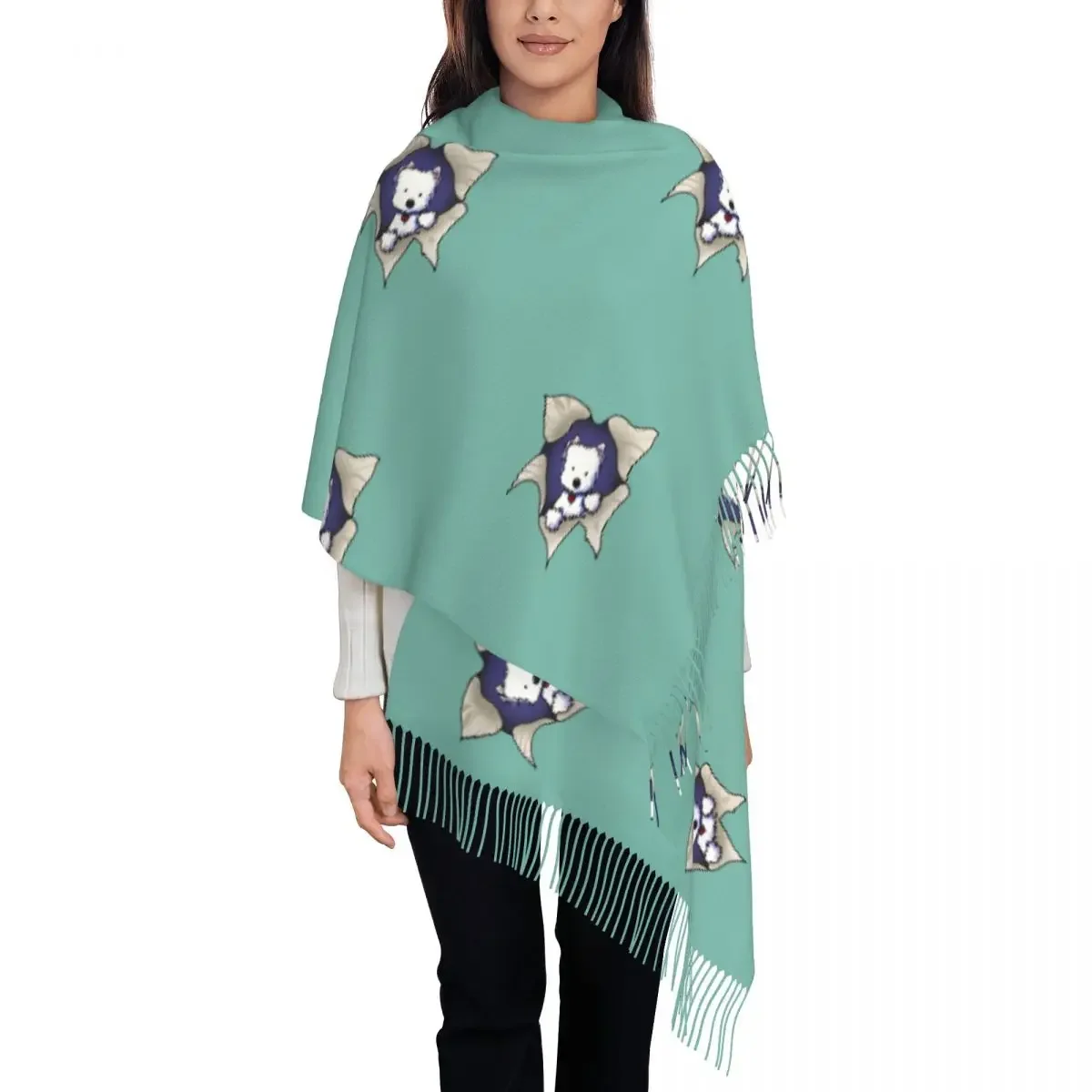 Модные милые зимние теплые шали для собак