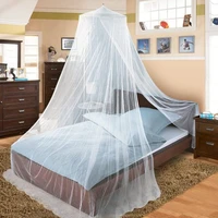 hot single door protective mosquito net casual solid color against fly insects folding bed cover