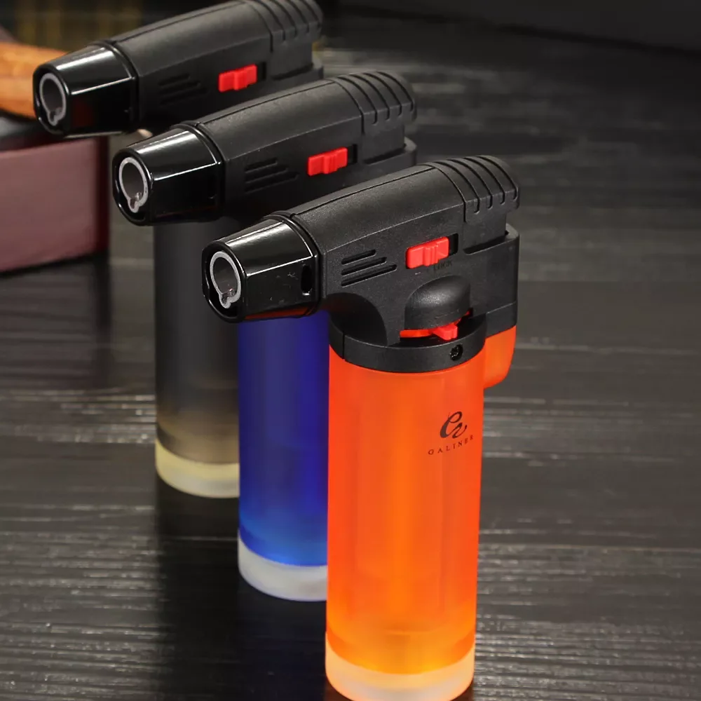 

GALINER Torch Lighter Gas Cigar Lighter Windproof 1 Flame Jet Cakmak Lighters Refillable Butane Lighter Burner 2020 1PC Random