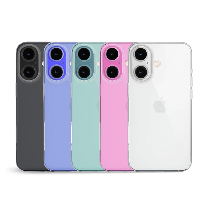 Ультратонкий силиконовый прозрачный чехол из ТПУ для Iphone 16 Pro Max Plus защитный