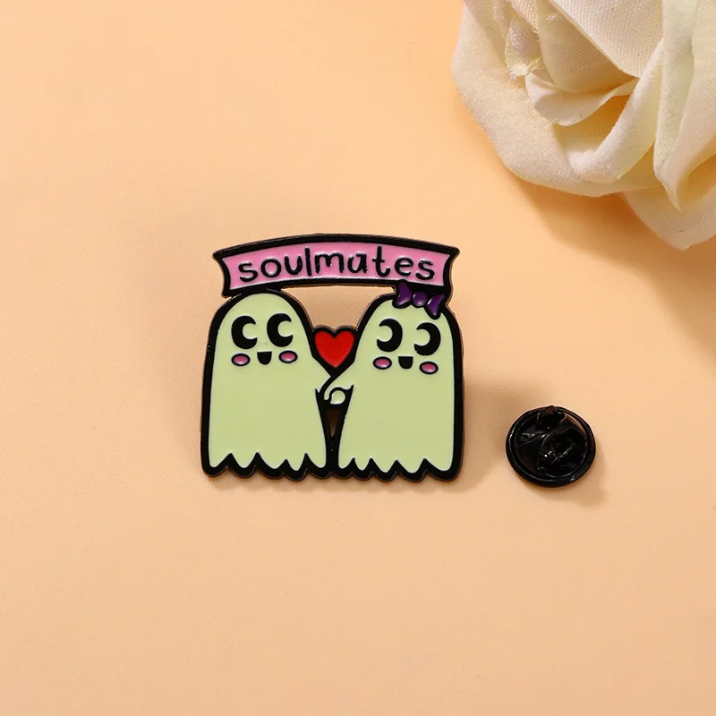 Милая Брошь-призрак На Хэллоуин Модный Аксессуар Для Одежды Булавка Галстука