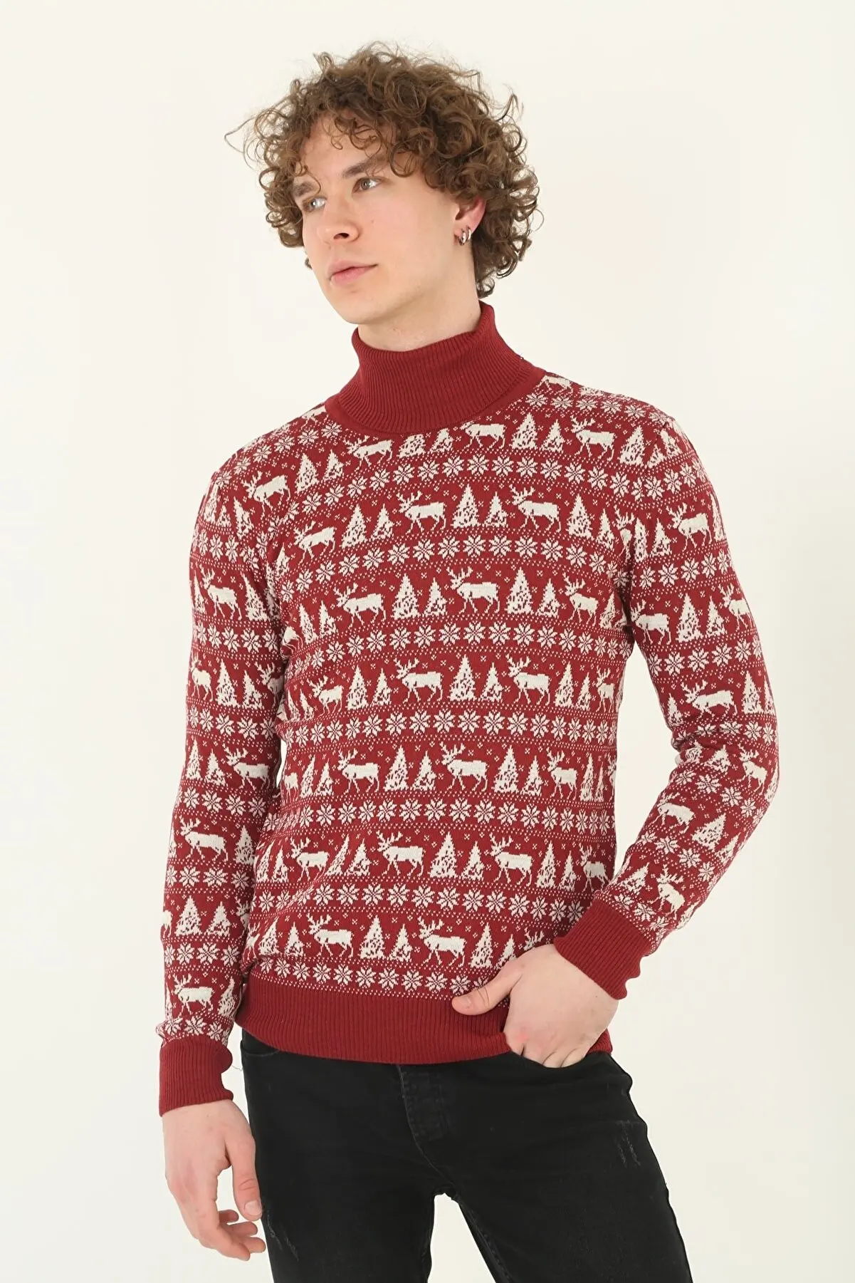 

Christmas concept fisman collar sweaters traffic Sweater Cardigan Tops Pullover Sweatshirt for Women 213225871