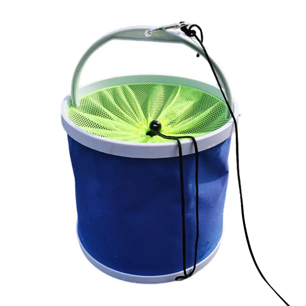

Portable Outdoor Folding Bucket With Handle 13L Large Capacity Oxford Cloth Water Bucket For Outdoor Camping Fishing