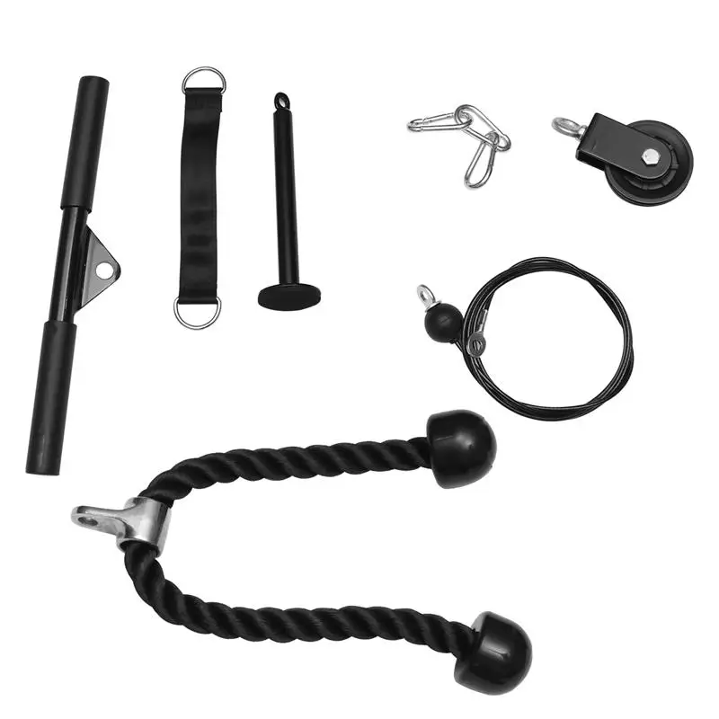 

1 Set Exercises DIY Kits Heavy Duty Pulley System Arm Strength Supply for Man Woman Home Gym