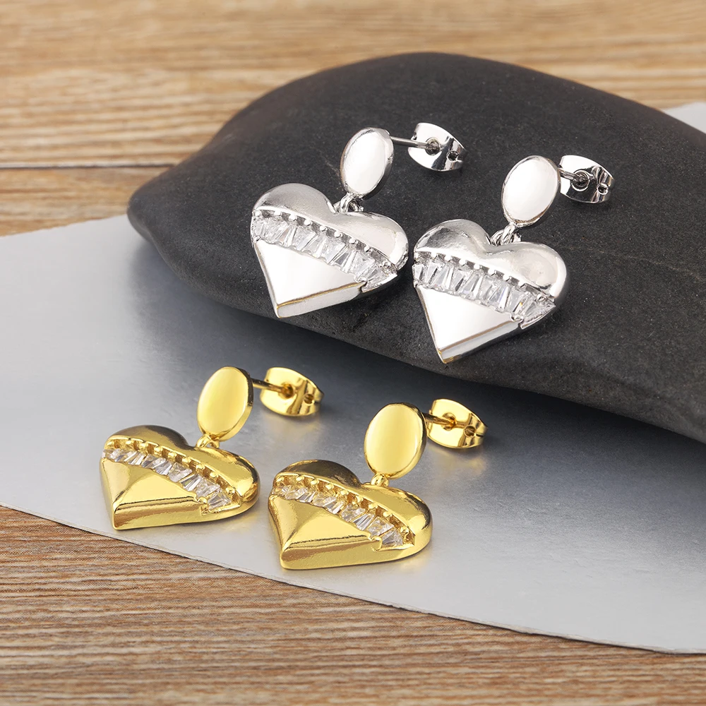 Новое поступление романтические серьги в форме сердца с любовью эстетические