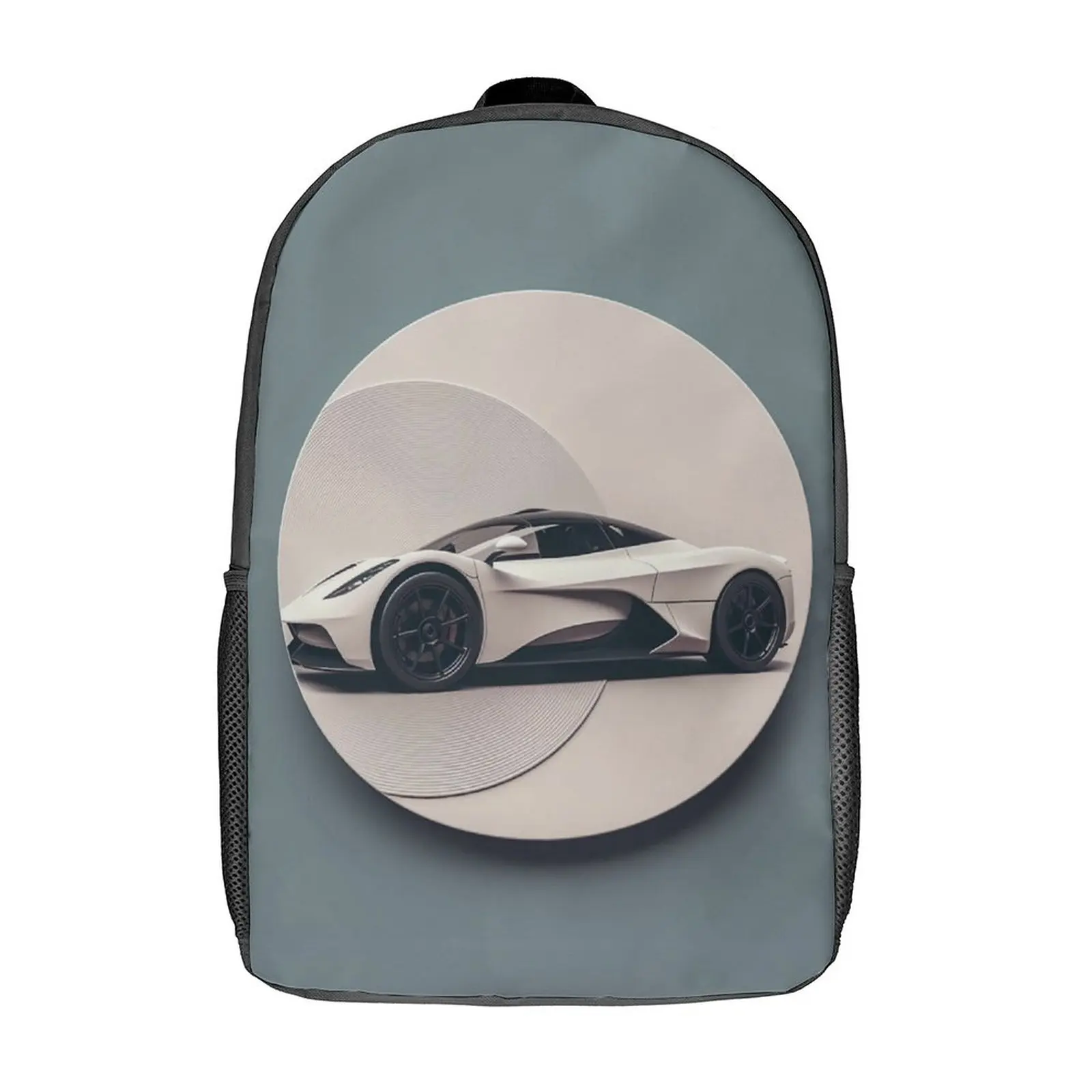 

Dazzling Sports Car Backpack Minimalistic Circle Women Polyester Outdoor Style Backpacks Lightweight Kawaii School Bags Rucksack