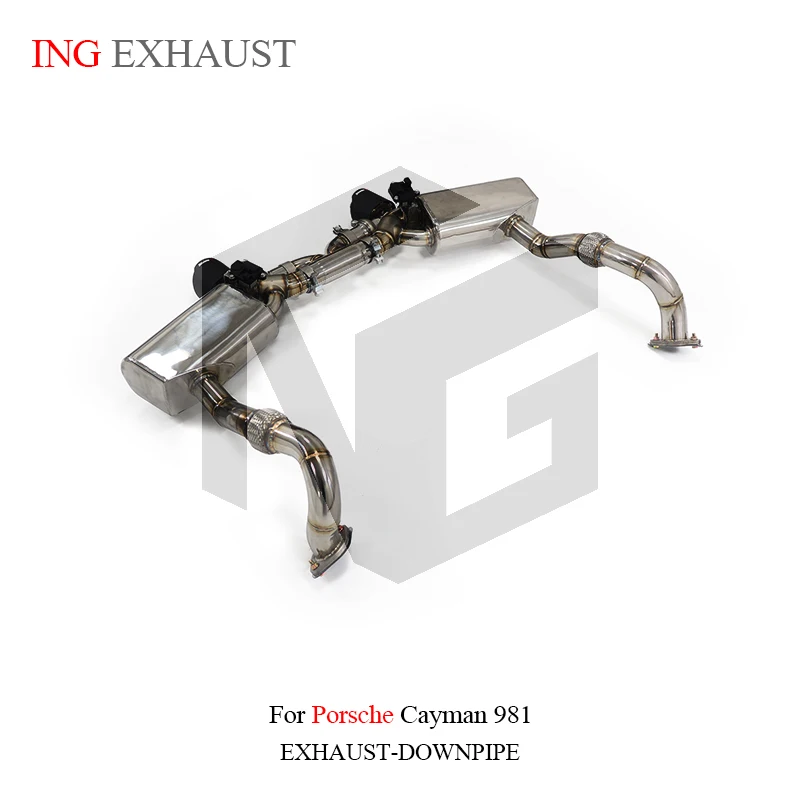 Глушитель ING Catback из нержавеющей стали для Porsche CAYMAN 981 л Up gt4 выбранный вакуумный