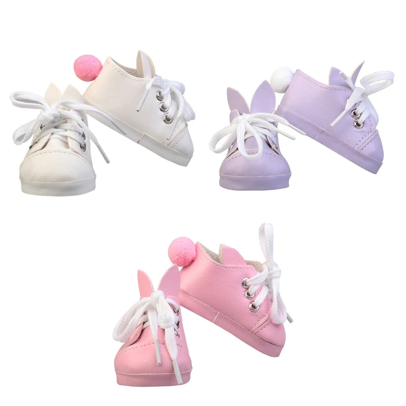 

Красивый кролик, искусственная обувь 5 см/7 см для куклы 1/6, кукла 18 дюймов, 43 см, искусственная кукла для новорожденных