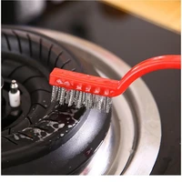 gas stove cleaning brush 3 kitchen range hood degreasing and decontamination stove cleaning tool steel wire small brush