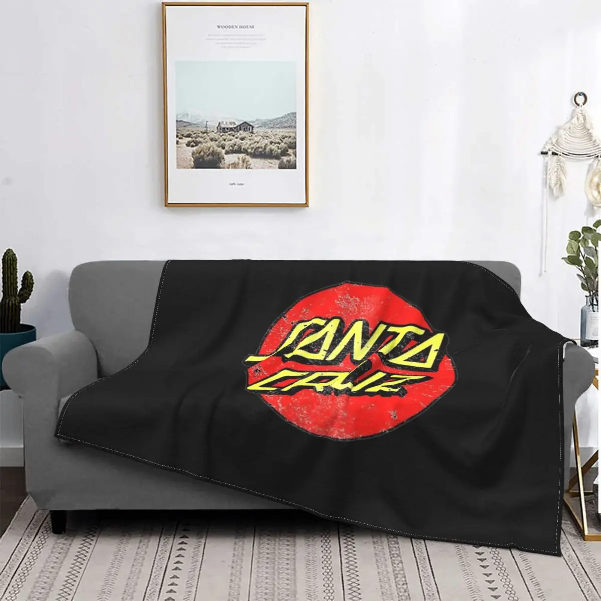 

Santa Cruz Logo Blanket Bedspread Bed Plaid Blanket Bed Covers Double Blanket Blankets For Baby
