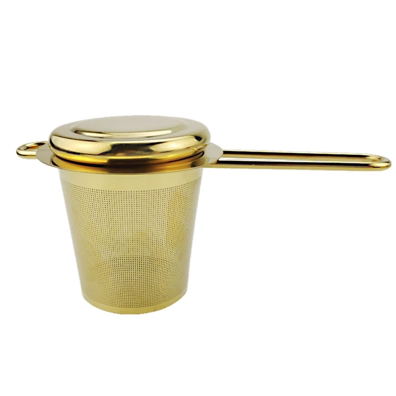 

Practical Tea Leaf Tea Strainer Golden Barrel Tea Strainer Kung Fu Tea Set