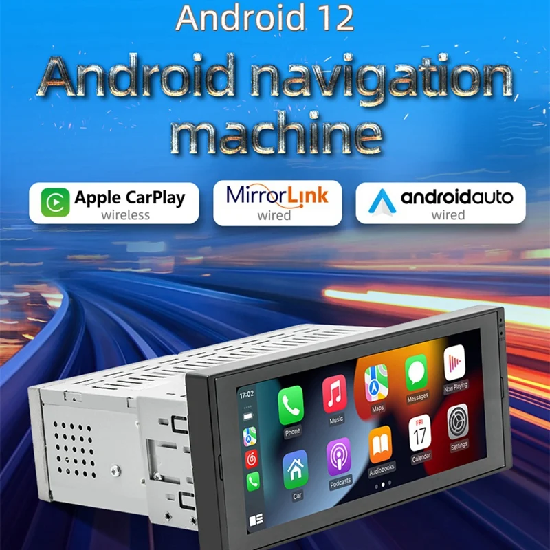 

Автомобильный мультимедийный плеер Carplay, стерео-система на Android, с экраном 6,9 дюйма, GPS, Bluetooth, Wi-Fi, FM, с камерой, 2 Гб ОЗУ, 32 Гб ПЗУ, Типоразмер 1 Din