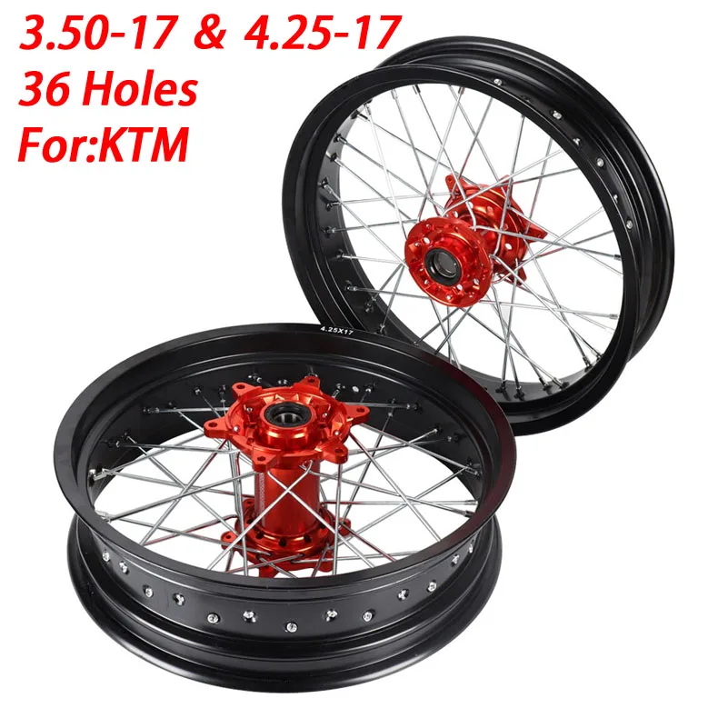 

Комплект колёсных дисков для мотоцикла 3,50x17 дюймов, 4,25x17 дюймов