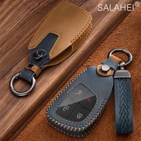 leather car remote key cover case key shell for buick 2020 model angkewei s car key case buckle keychain car styling accessories