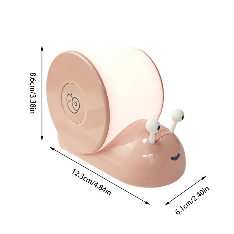 Новинка прикроватная лампа Snail светильник 6500k 800 мАч с датчиком плавным