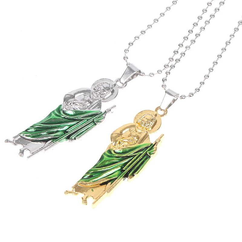 

1 шт. подвеска-крест, золотой, серебряный кулон San Judas Tadeo, католический брелок, подвеска, религиозная фотостатуя, сувенирный подарок