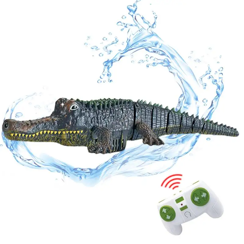 

Remote Control Crocodile Durable Crocodile RC Animal Toy Charging RC Racing Boats Watercraft Marine Ship For Lake Pool Pond