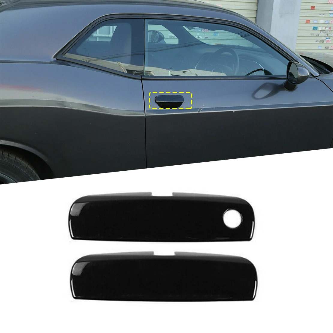 

2 шт., накладки на ручки левой и правой двери автомобиля для Dodge Challenger 2012 2013 2014 2015 2016 2017 2018 2019 2020 2021