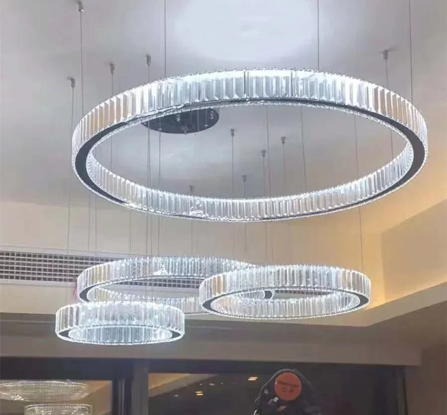 Современные Роскошные светодиодные подвесные светильники с регулируемой