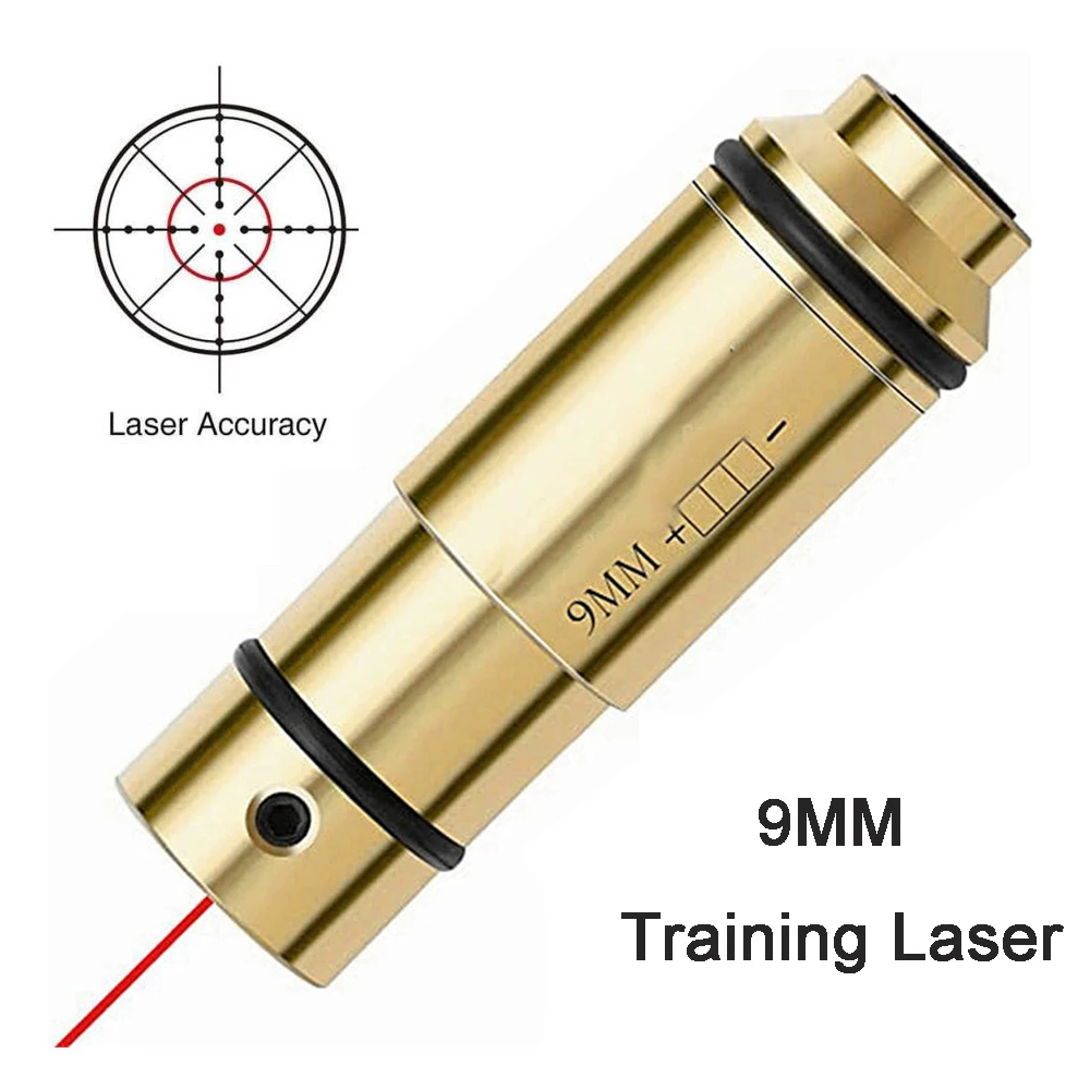 

9MM 380ACP 45ACP Laser Training Bullet 9x19mm .40s&w Hunting Shooting Red Dot Laser for Dry Fire Training Practice Bore Sight