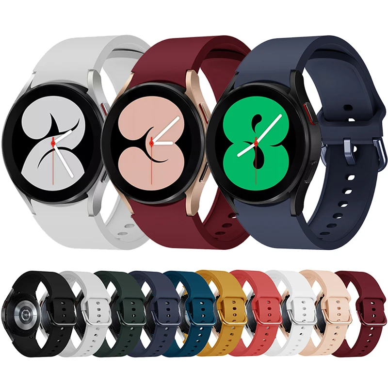 

No Gaps Strap for Samsung Galaxy Watch 4 Classic 46mm 42mm Smartwatch Silicone Sport Wrist Bracelet Galaxy Watch4 44mm 40mm Band