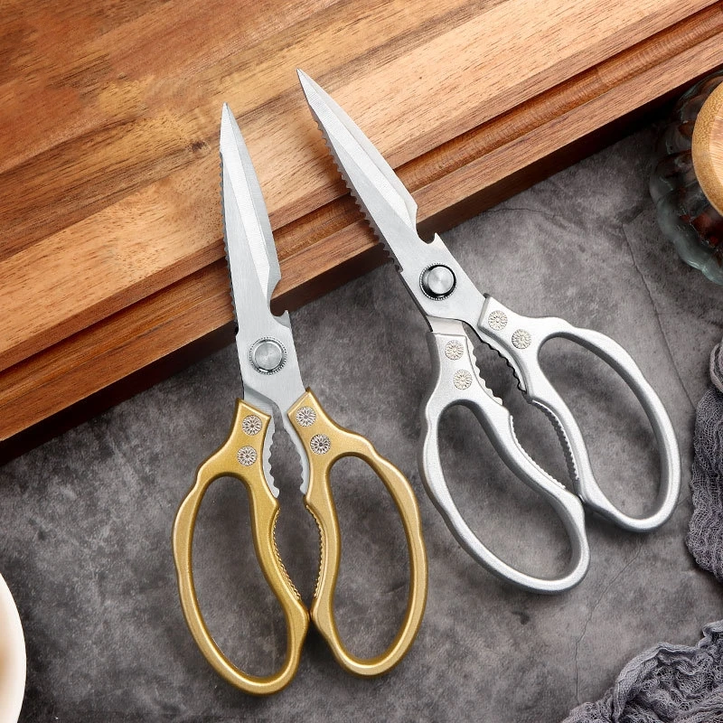 

Kitchen Scissors Stainless Steel Multifunctional Kitchen Scissors Strong Chicken Bone Scissors Fish & Seafood