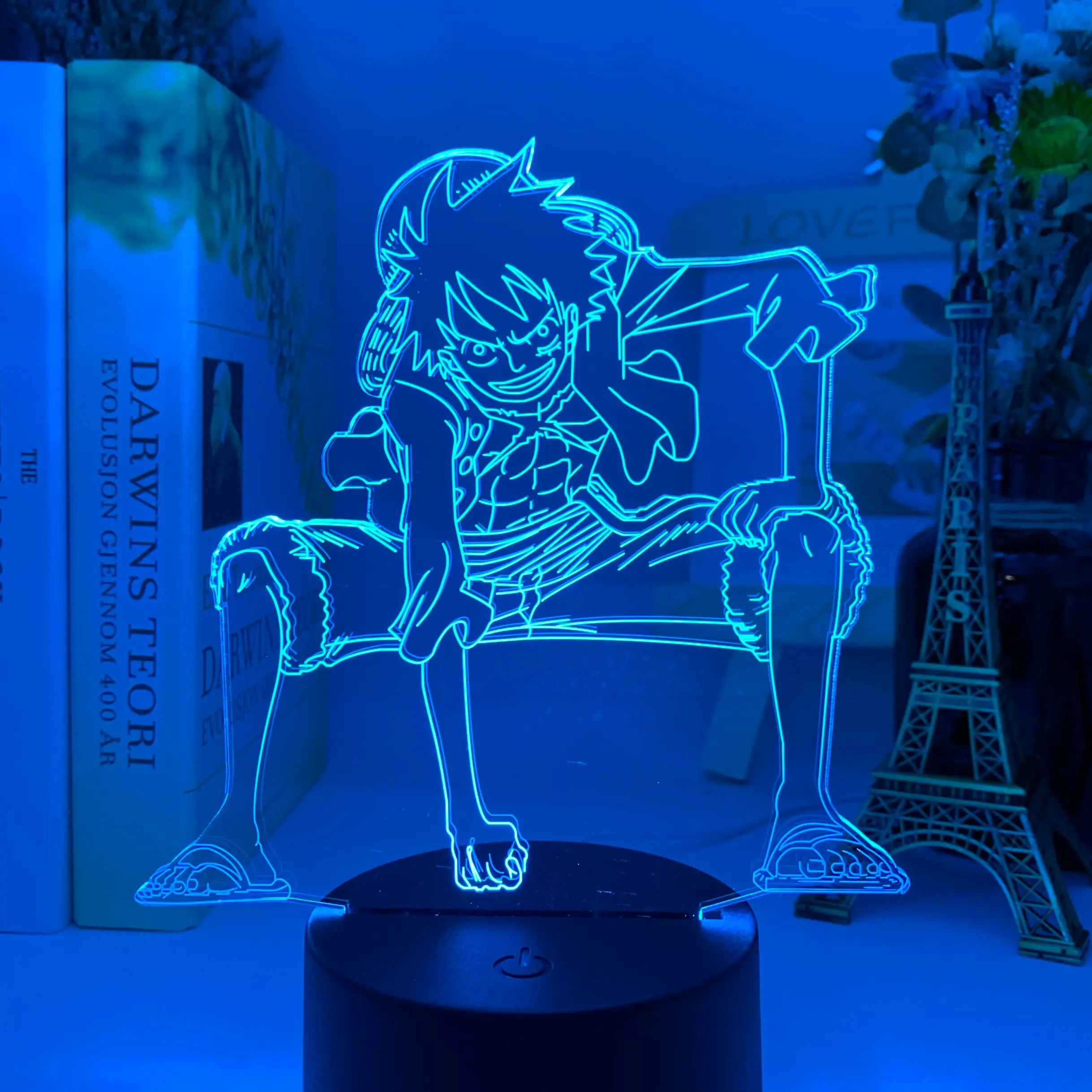 

3D Night Light Japanese Anime Night Light Usb Battery Powered Kids Night Light Kids Bedroom Decoration LED Night Light A Gift