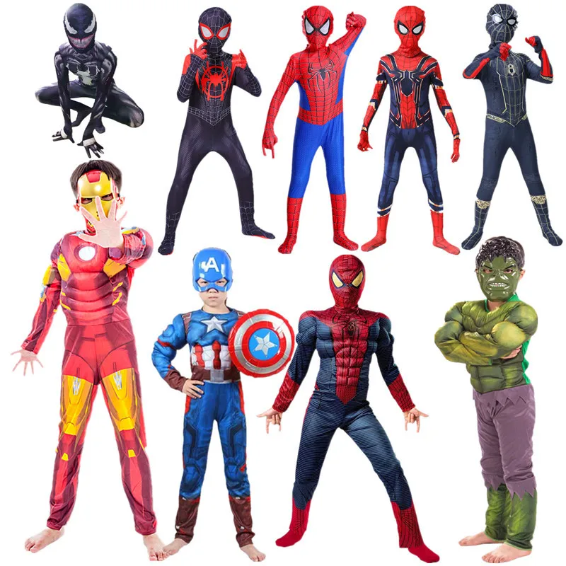 Детский костюм Халка Человека-паука для косплея |