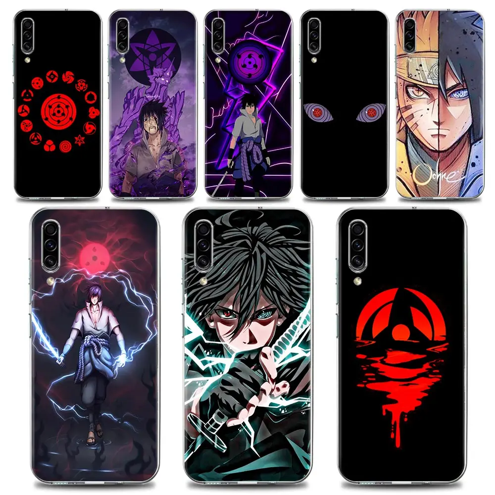 

Clear Soft Silicone Case For Samsung Galaxy Note 20 Ultra 5G 8 9 10 Lite Plus A50 A70 A20 A01 Cover Naruto Sasuke Uchiha eyes