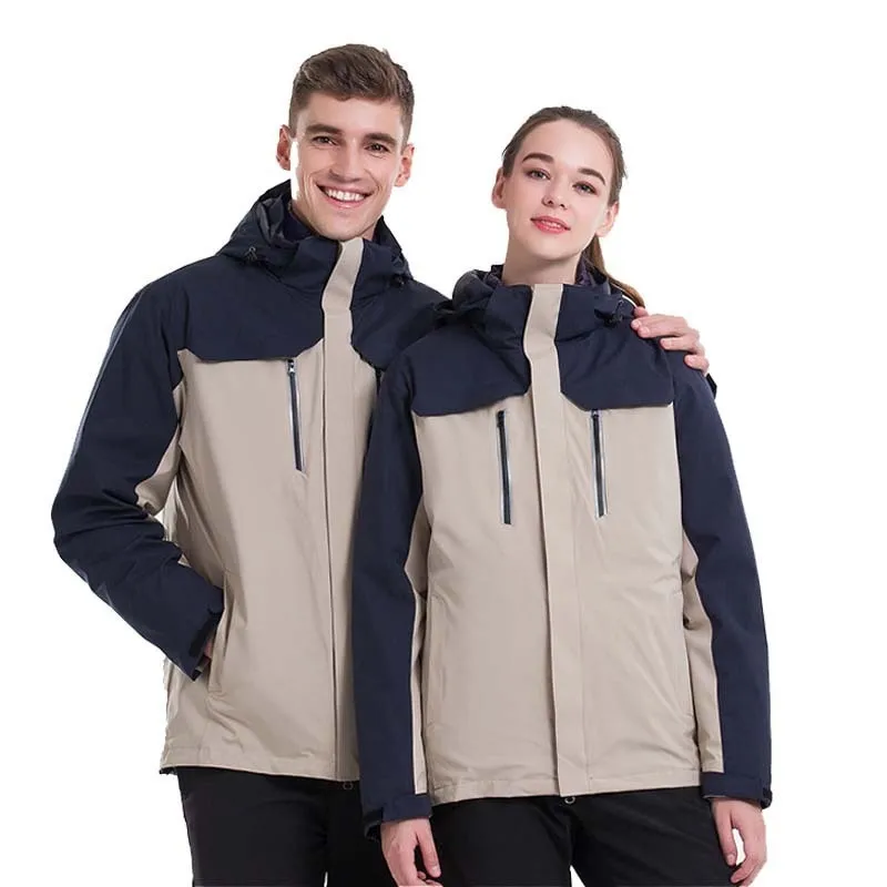 

Зимняя уличная куртка 3 в 1, бархатная мягкая утепленная куртка, костюм холодной защитной одежды для альпинизма