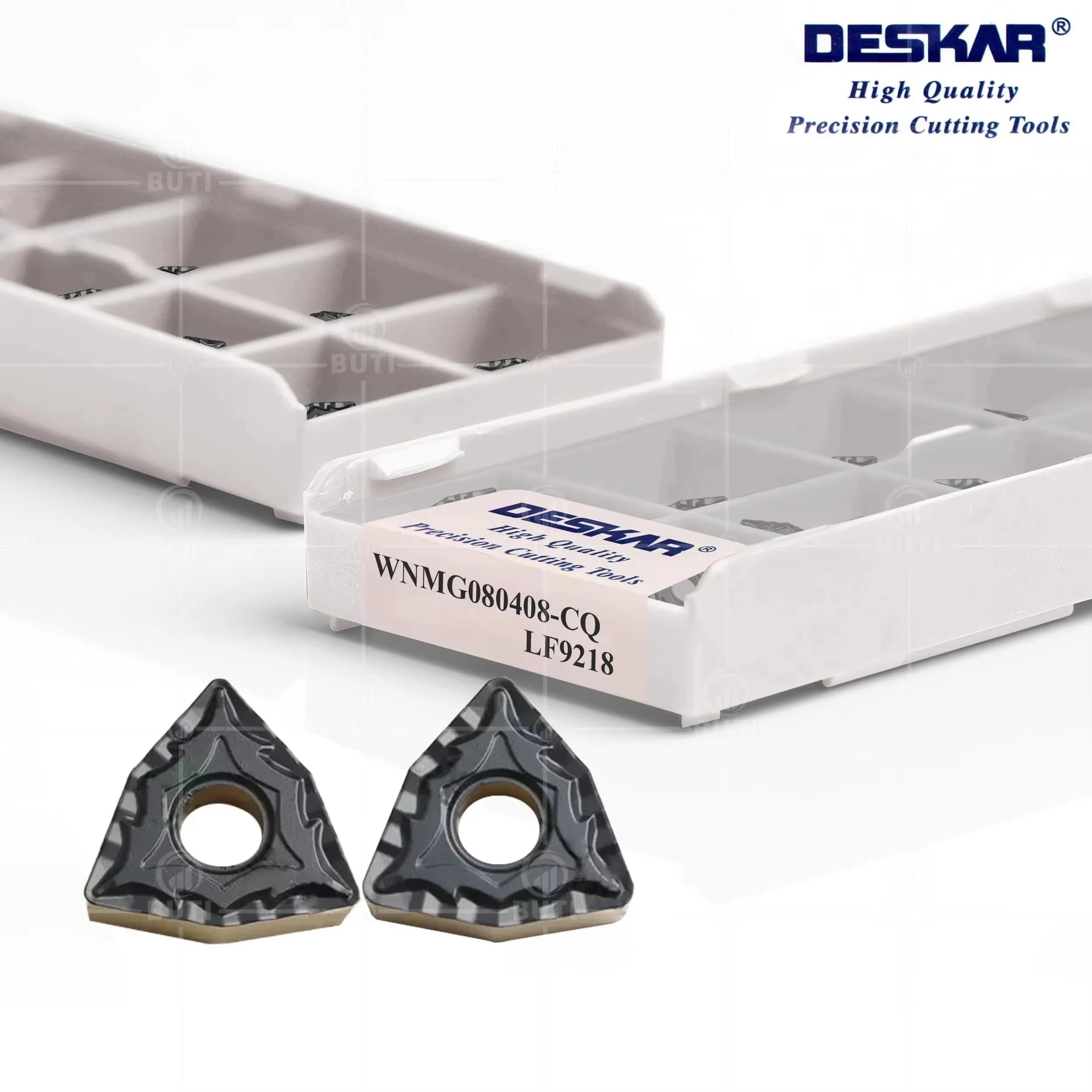 Фото DESKAR 100% Оригинальные токарные пластины WNMG080404 WNMG080408 WNMG080412 TM HQ CM LF9218 для наружной обработки на станках с ЧПУ №2
