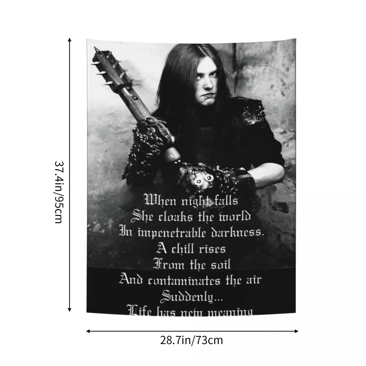 Death Metal Burzum Black Mayhem гобелен хиппи полиэстер настенный декор занавес