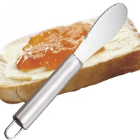 spatula stainless steel spreader butter sandwich sawtooth wide blade