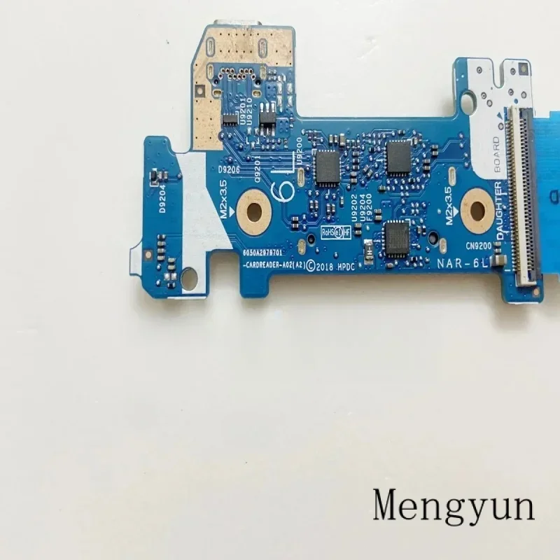 Wyoresty для ноутбука HP 14s-cr 14-dk 14-ck 14-cf USB 3.1 Type C плата питания чтения карт L24483-0. 01 6050a