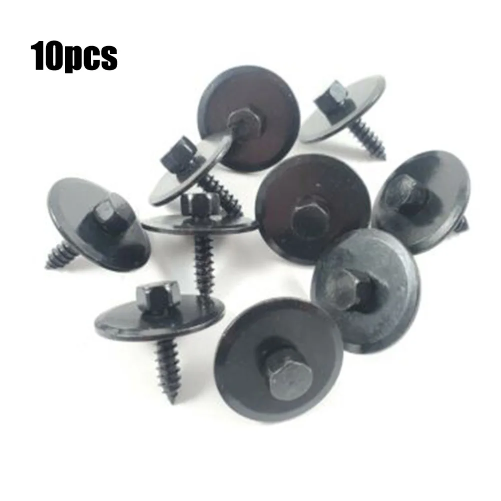 

Car Screws 2019900536 4.8mm Dia Head Hex Metal Retainer Sheet Shield Undercar 10pcs/Set Accessories Clips Fastener