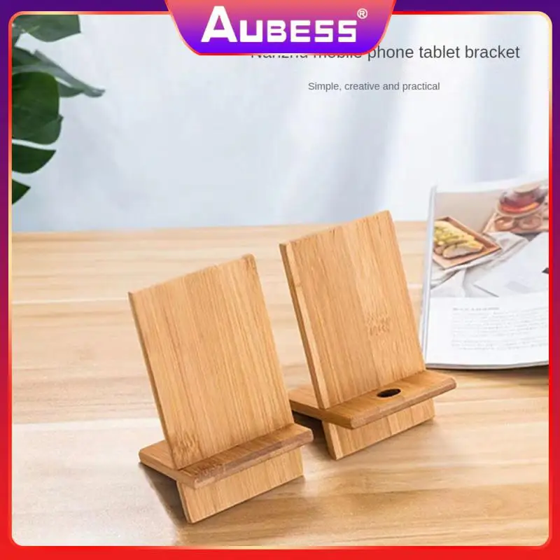 

Bamboo Tablet Support Creative High Quality Mobile Phone Holder Convenient Wear-resistant Office Accessories 1 Pcs Lazy Support