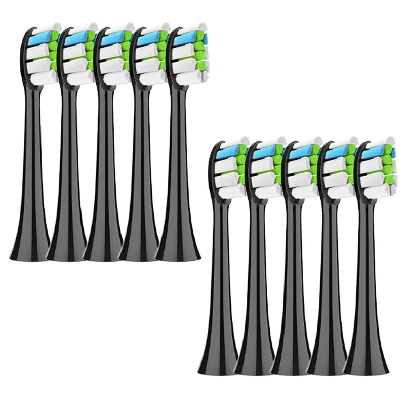10 шт., сменные насадки для электрической зубной щетки HX6064 HX6930 HX6730