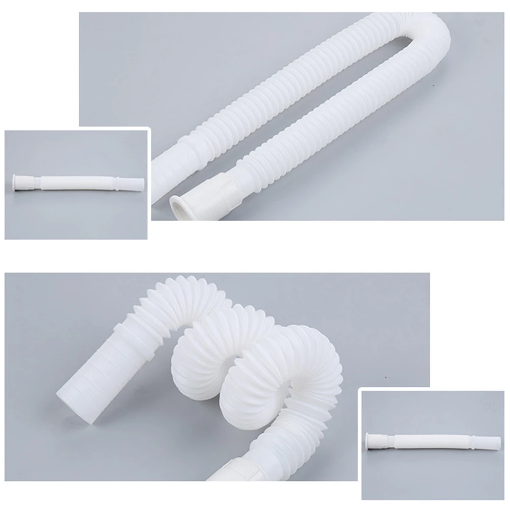 

1PC Flexible And Expandable Drain Pipe Tube Plastic Tube For Sink Basin Drain Wash For Fast Draining Not Easy To Get Clogged