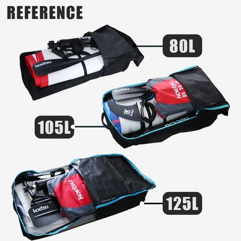 KOETSU 80L/105L/125L Рюкзак для весла большой емкости, надувная сумка для весла, портативная сумка для хранения для серфинга на открытом воздухе