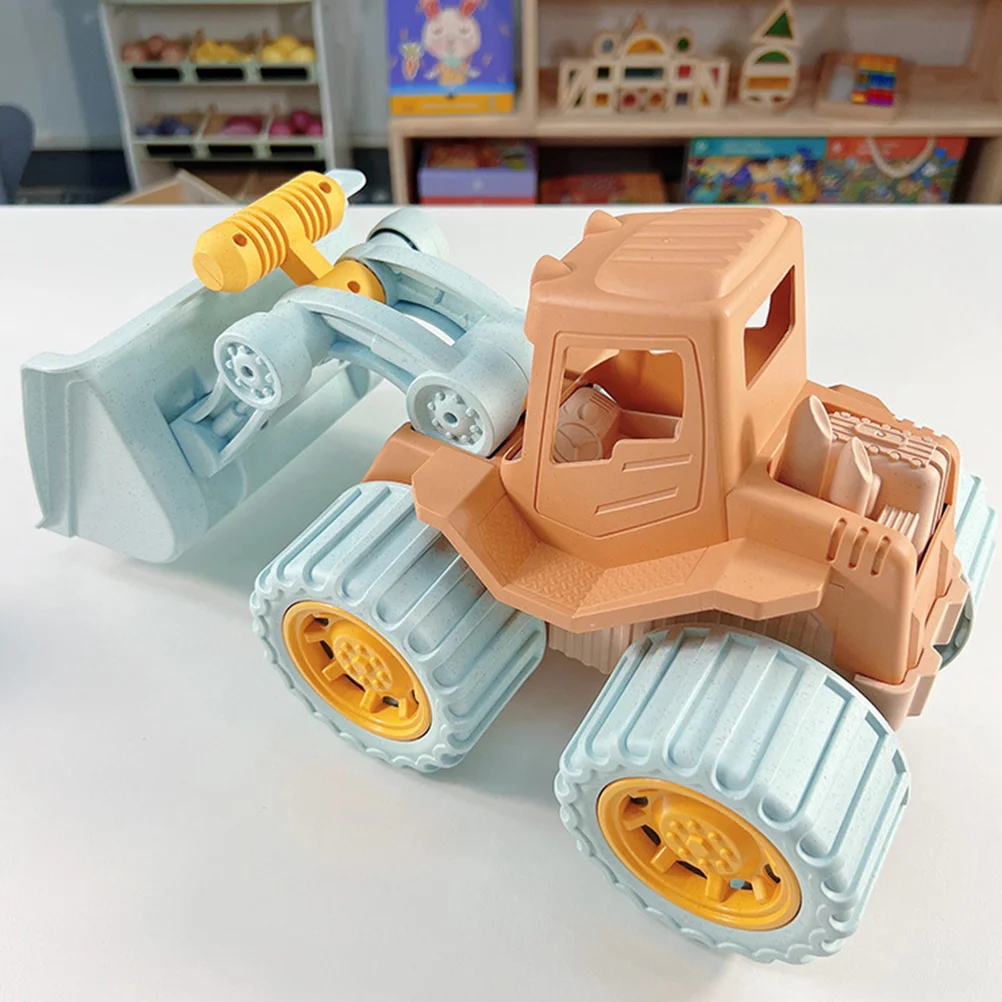 

Children's Bulldozer Excavator Toy Set Baby Push Back Cart Toys Stroller Engineering Truck Plastic Toddler Beach Kids