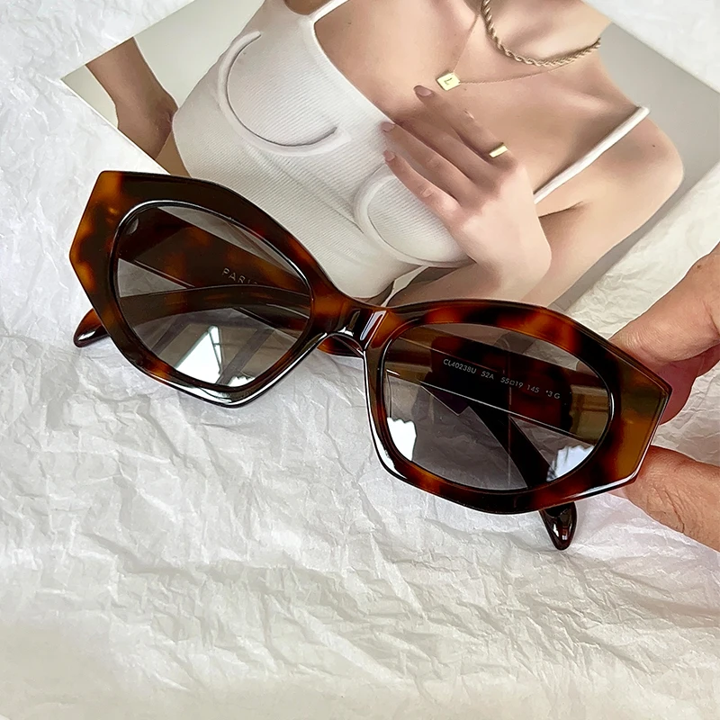 

Женские солнцезащитные очки «кошачий глаз», Классические солнцезащитные очки с поляризацией, с УФ-защитой, в винтажном стиле, CL4S238, 400