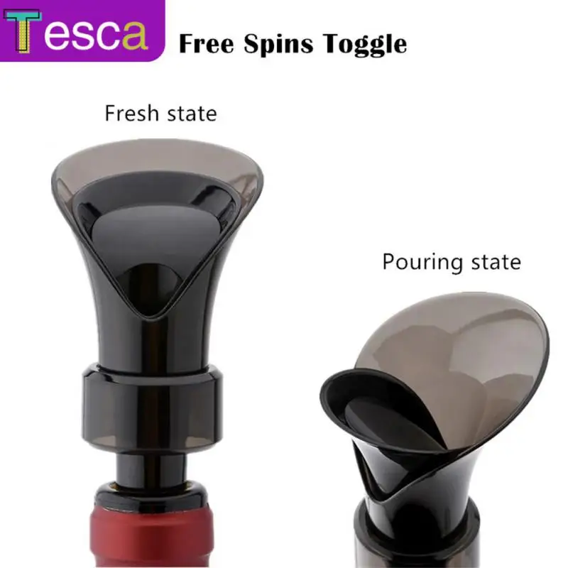 

Flower Shape Filter Wine Stopper Sealing Champagne Beers Cap Rotatable Wine Aerator Portable 2 In 1 Wine Decanter Bar Toool