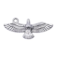 15pcslot retro fashion silver color eagle charms alloy pendant for necklace earrings bracelet jewelry making diy accessories